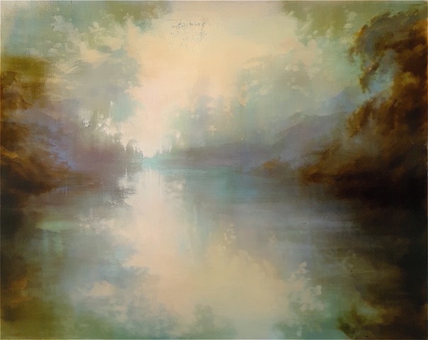 hanging water  80 x 100 cm  oil on canvas
